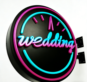 ウェディングサイン ノスタルジアと現代性の融合 ウェディングネオンボックス LEDライトボックス 店舗用 LEDレターサイン 3Dロゴ ウェディングサイン - Product Image 2