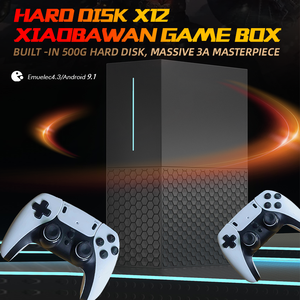 VAYAVA Retro X12 oyun konsolu Video Emuelec çift sistem 2.4G kablosuz gamepad 500GB 50000 oyunları HD 4K GameBox GBA için - Product Image 2