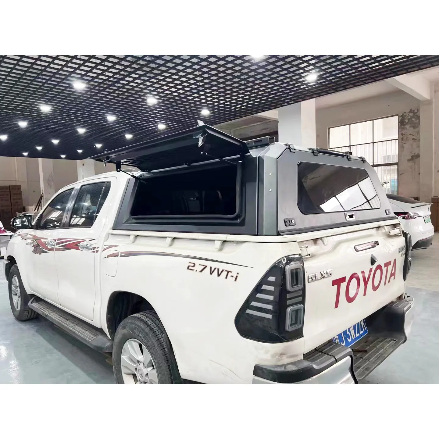 Pickup topper hardtop avec carte de récupération d'urgence hard top navara auvent adapté pour Toyota Hilux