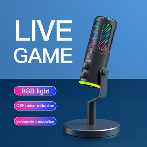 Game DSP Microphone with RGB Light Support Echo Reverb for Gaming/Singing/Live Broadcasting/Short Video <strong>Recording</strong>/etc - Product Image 2