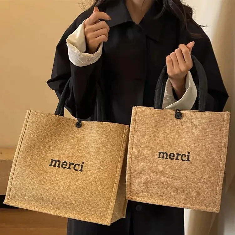 Экологически чистая дизайнерская роскошная сумка-тоут, модная Женская хлопчатобумажная Холщовая Сумка-тоут для покупок
