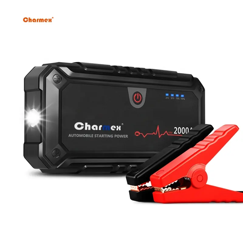 Charmex Auto Jump Starter 2000a Start Dode Batterijen Auto Batterij Booster Jump Starter