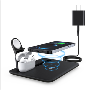2024 Great Roc Newest 15w Fast Charger Wireless for Iphone Type C Charging Cable <strong>Port</strong> Wireless <strong>4</strong> in 1 Charging Charger Station - Product Image 4