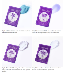 Free Sample <strong>Deluxe</strong> VC Pedicure Spa 4 Step Private Label Pedicure Kit in a Box 4 in 1 with Essential <strong>Oil</strong> - Product Image 2