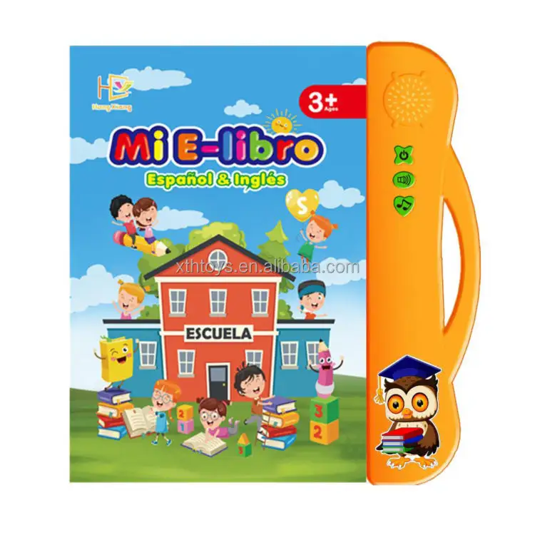 Kiddies brinquedos educativos para crianças, 2023, alfabeto, inglês, espanhol, aprendizagem de linguagem, e-book, máquina para crianças