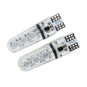 LANSEKO renkli T10 194 Remote RGB uzaktan kumanda ile LED ampuller 12V yanıp sönen ve renk değişimi fonksiyonu için araba Dome harita işıklar - Product Image 2