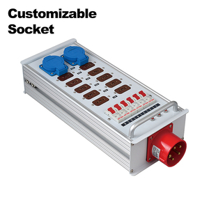 Caja de distribución de luz de escenario SHTX, entrada y salida 32A, salida 16A de 12 vías con luz indicadora de pantalla de voltaje, se puede personalizar - Product Image 1
