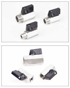 TKFM Both Female Connection Stainless Steel 304 Length 38.5mm Mini Ball Valve 1/4 - Product Image 6