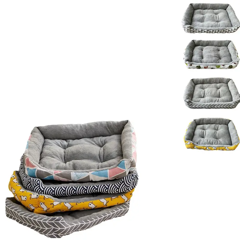 2024 New High Quality Winter Pet Bed Mat Fluffy Warm Deep Sleep Cute Graphics Dog Cat Bed Wholesalers