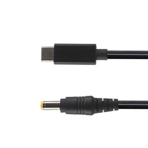 USB Type C ตัวผู้อินพุตเป็น DC 5.5มม. 2.1มม. ตัวผู้5V-20V 100W สายชาร์จไฟหัวอะแดปเตอร์หัวตรงพร้อมชิป PD - Product Image 2