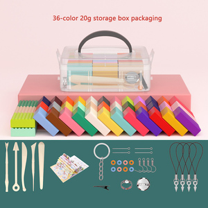 ชุดดินเหนียวโพลิเมอร์50สี,ชุดดินเหนียวสำหรับอบขนมเตาอบ DIY พร้อมเครื่องมือแกะสลักอุปกรณ์เสริมและกล่องเก็บของแบบพกพา - Product Image 3