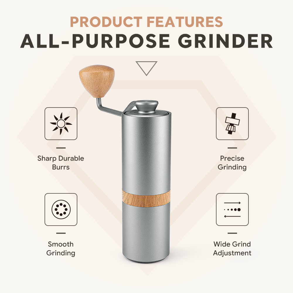 Manual Coffee Grinder I 420 stainless steel 7 core Burr