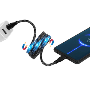 2025新设计60w电磁线圈快速充电电缆Usb a型C型快速充电电缆数据电缆方便存储 - Product Image 3
