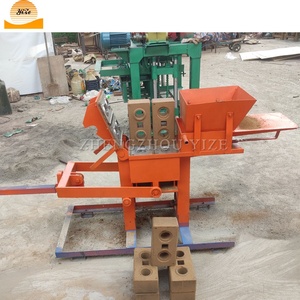 粘土インターロッキングレンガアースブロック製造機手動圧縮土壌赤粘土ロゴレンガ製造機 - Product Image 3