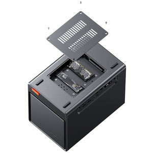 4 Bay NAS เซิร์ฟเวอร์มินิเดสก์ท็อป N150ซีพียู2x SSD 4X HDD 4X Lan ปรับแต่งได้เราเตอร์ขั้นสูง Quad Core DDR4 RAM CN plug ใหม่ - Product Image 3