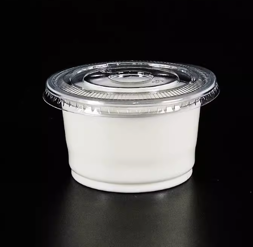 Transparent Cup + Transparent Flat Cover