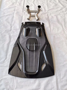 Kuru karbon Fiber arka gövde çatı örtüsü Boot kapak kuyruk Trim için mm540c 570S 570GT 600LT tarzı egzoz İpucu kapak - Product Image 6