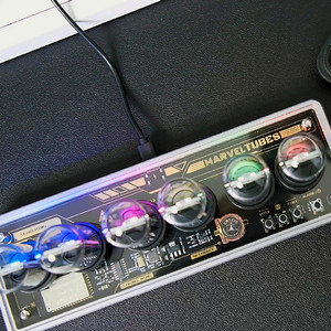 Современные DIY Nixie трубчатые часы с имитацией IPS дисплеем цифровые часы 6-значные светодиодные Полочные часы - Product Image 5