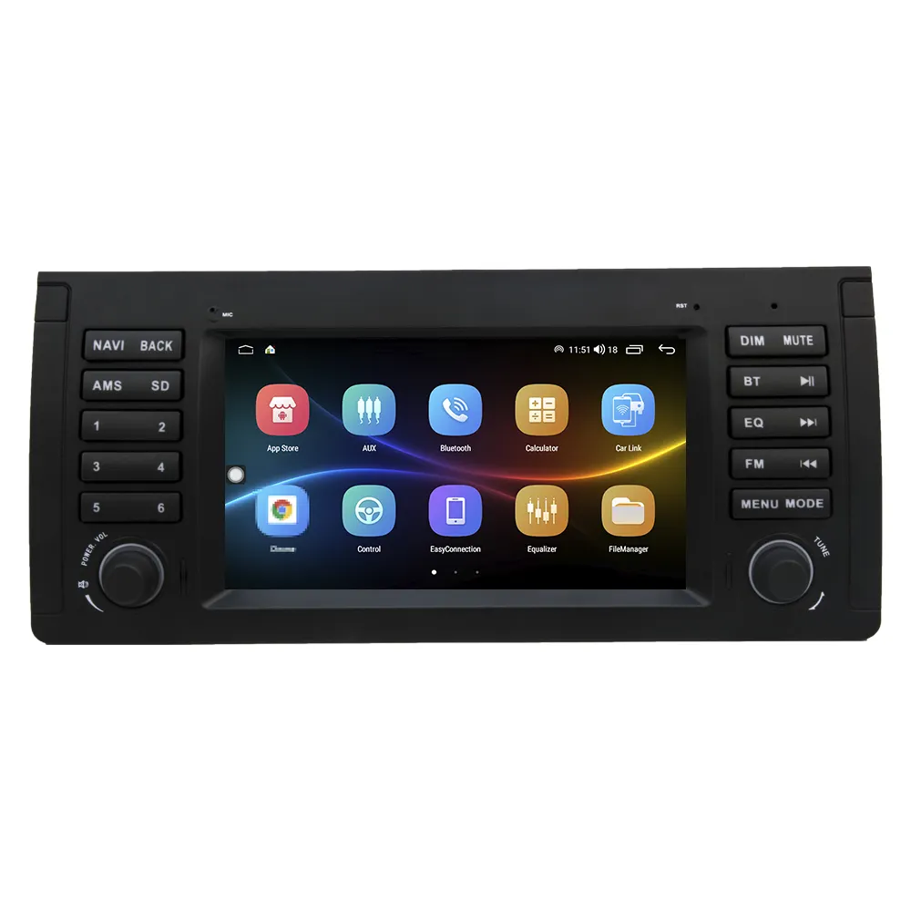 Autoradio Android 2 Din per BMW 5 E39 Series 1996-2001 Car Stereo Automotive Multimedia Video lettore DVD navigazione GPS Carplay