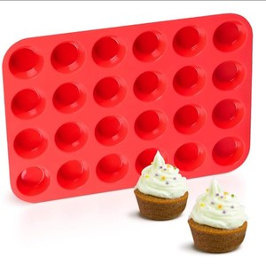 Mini 24-Cup Silicone Muffin Pan <strong>Easy</strong>-to-Use Heat-Resistant Bread Loaf and Cake Pans for <strong>Baking</strong> for Commercial Food Use - Product Image 1