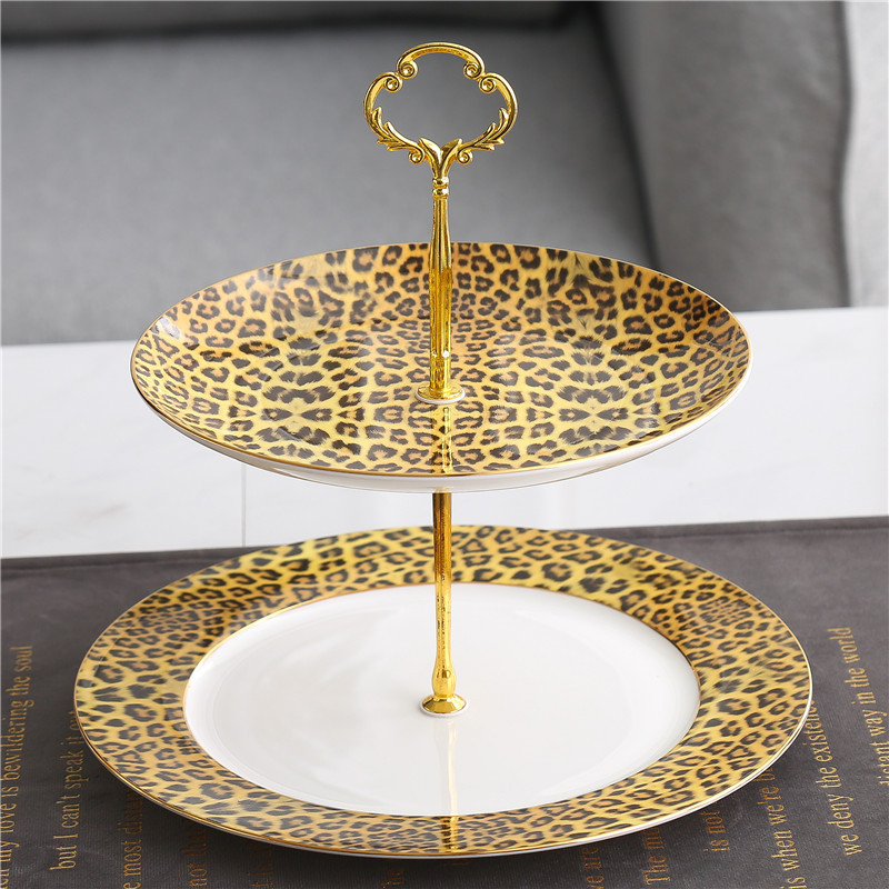 Double layer dessert plate
