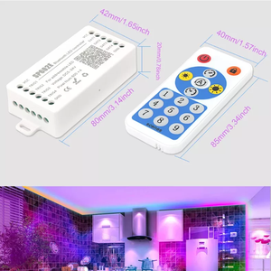 SP602E BT Pixel RF 16 Tasten Fernbedienung DC5-24V 4 Kanäle Telefons teuerung RGB Pixel Led Controller