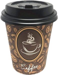 ถ้วยกาแฟกระดาษแบบใช้แล้วทิ้งขนาด8ออนซ์พร้อมฝาปิดเหมาะสำหรับร้านชาและร้านกาแฟและบาร์ - Product Image 3