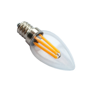 หลอดไฟเทียน12V 24V 36V 48V 60V C7 2W,หลอดไฟไส้2200K 2700K E12 E14 - Product Image 3