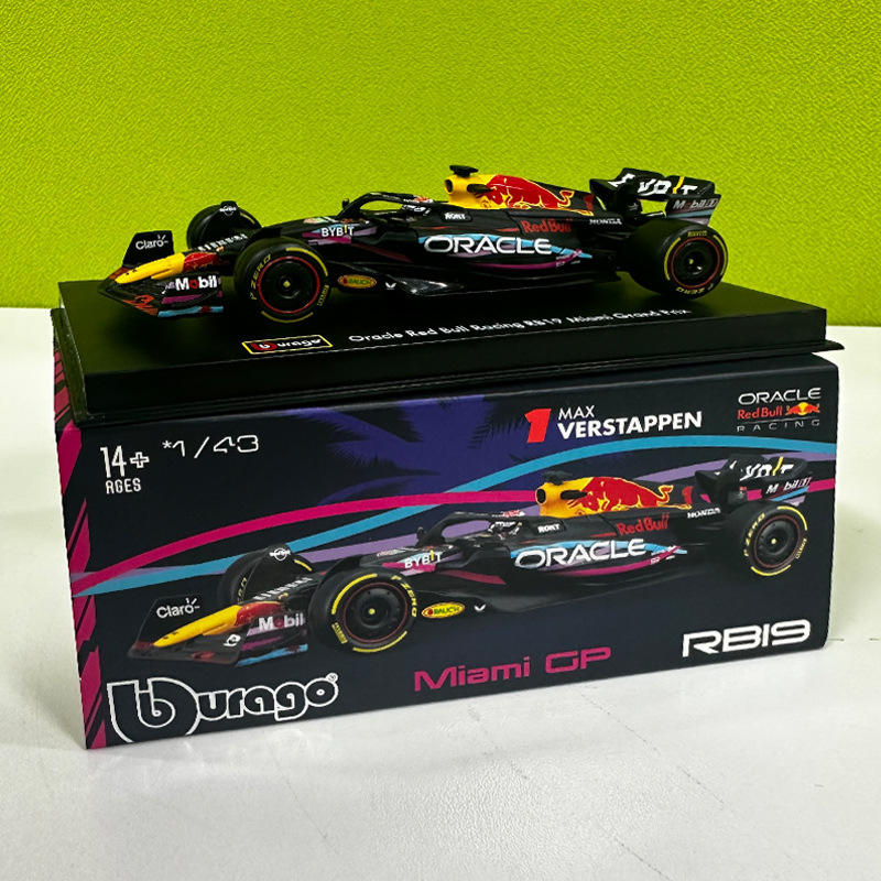 1:43 red bull rb19 miami edition no. 1 édition de luxe