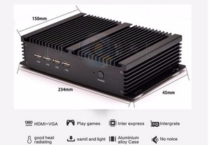 EGLOBAL Industrial PC In-tel Core i7 8565U i5 8250U 2 * DDR4 1 * mSATA + 1 * M.2 + 1*2.5 "'SATA Fanless Mini Computer Win 10 HD VGA