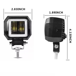 2024トレンドアイテム3インチ12V9-36Vスクエア20WAvtoLEDワークライトATVSUVオートバイポッドライト用ドライビングライト - Product Image 5