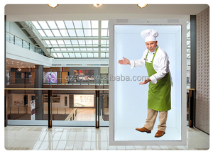 43 \ "Full HD Red Wi-Fi Reproductor de publicidad Escaparate LCD transparente Pantalla de holograma 3D Ascensor Caja de exhibición LCD transparente - Product Image 3