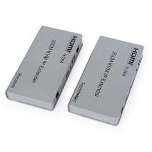 1080p HDMI扩展器200m HDMI至RJ45扩展器KVM以太网局域网IP信号红外控制1080P 60hz高清电视分辨率