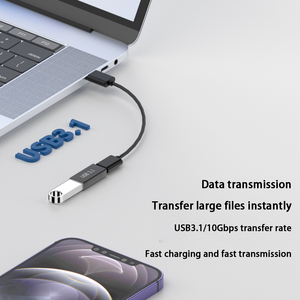 <strong>USB</strong> 3.0 Female <strong>to</strong> <strong>USB</strong> C Female Adapter High-Speed <strong>USB</strong> 3.0 Extension Connector Converter for Mobile Phones Brand New Condition - Product Image 3