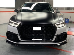 Phụ kiện xe nâng cấp Facelift chuyển đổi BodyKit cho Audi Q5 18-20 để RS Q5 phong cách bumpers khuếch tán phía sau - Product Image 2