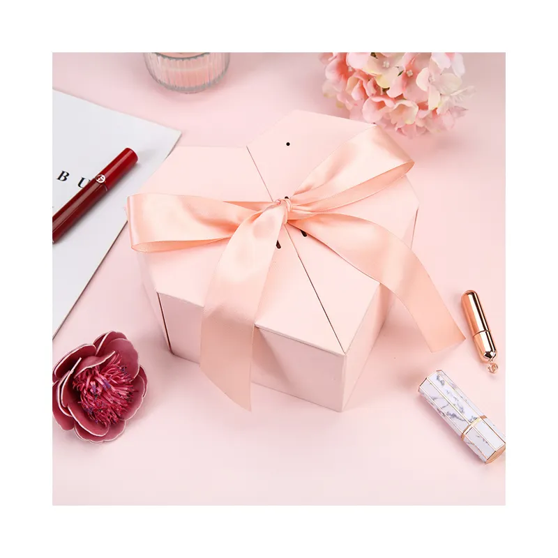 Colar de pérolas de alta qualidade caixa de presente envelope charme colar em caixa de maçã flor rosa caixa de presente com colar