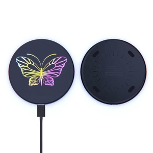 Yeni kablosuz hızlı şarj 15W destek hızlı şarj mobil şarj kablosuz iPhone ve android için LED ışık logosu - Product Image 5