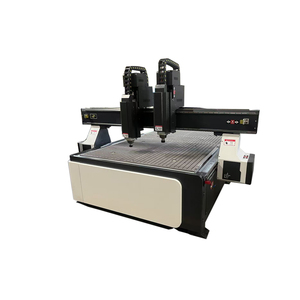 Venta caliente multifuncional dos cabezas carpintería CNC enrutador máquina de tallado - Product Image 3