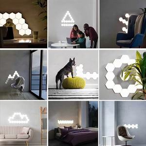 หลายสีแสงควอนตัมหลอดไฟ LED หกเหลี่ยม RGB บลูทูธ LED หกเหลี่ยม App Lampara หกเหลี่ยม - Product Image 4