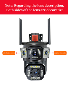 LEVOFAST yeni V380pro 4MP çift Lens 3 ekranlar insan otomatik izleme ses bebek izleme monitörü wifi 4G SIM kart açık güvenlik kamera - Product Image 5