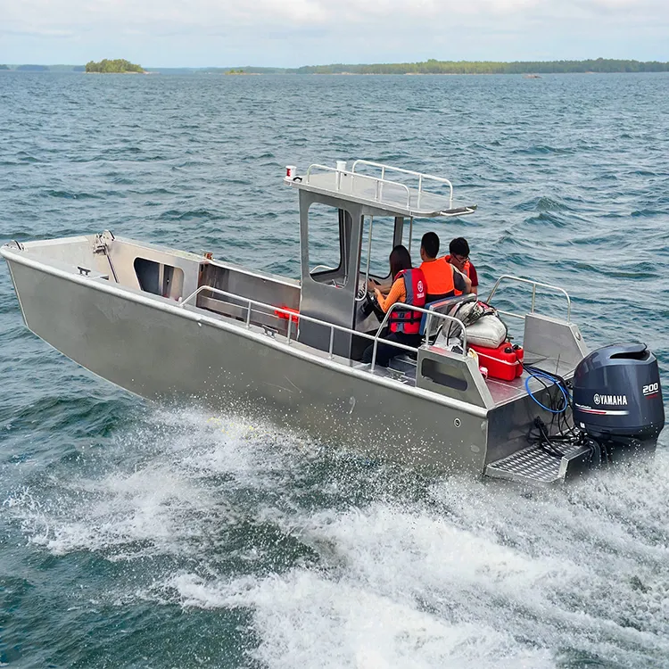 Kinocean скидка 6 м 19 футов полностью сварная алюминиевая посадочная груза грузовая Рабочая рыболовная лодка для продажи