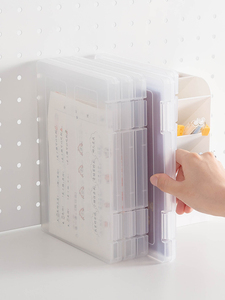 Customization A5 <strong>File</strong> Portable Project Case Plastic clear Multifunctional <strong>File</strong> Storage <strong>Box</strong> for 5.83&quot; X 8.27&quot; Letter Paper - Product Image 3