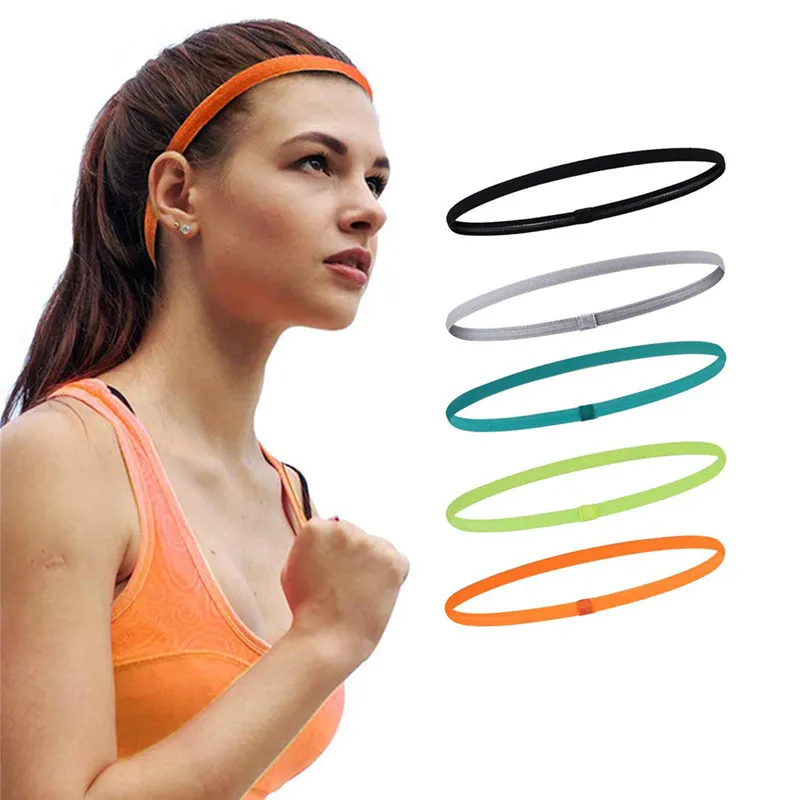 Amazon Men Non Slip Basketball Head Band Silicone Grip Single Yoga Gym Women Elastic Sweatband Sport Headband