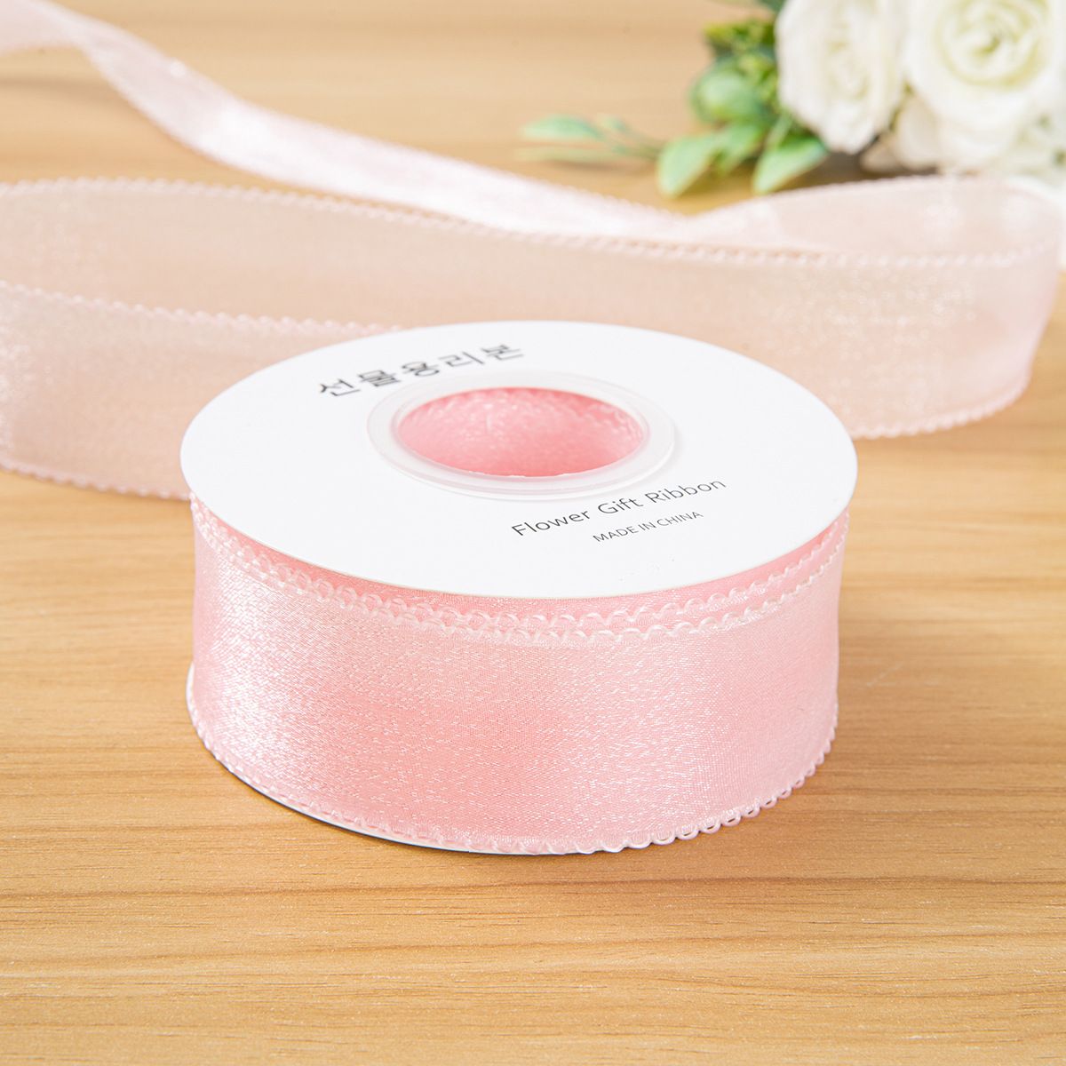 2,5 cm rose 10 mètres