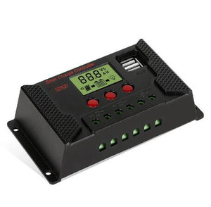 Regolatore di Carica solare 10A 20A 30A Auto PWM 5V di Uscita del Pannello Solare Della Batteria Regolatore Regolatore Con Dual USB LCD display - Product Image 2