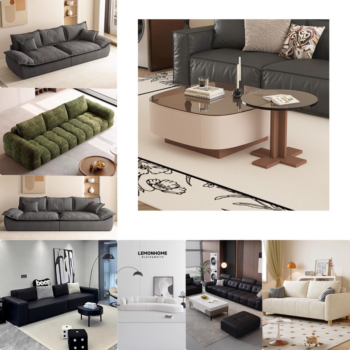 8040 Light Brown Combined with Milk Coffee Color