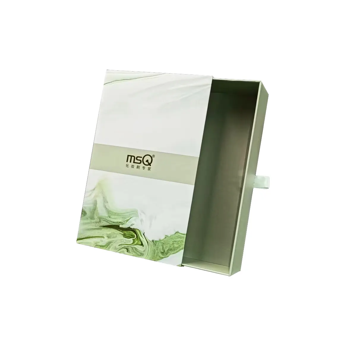 Caixa de papel para embalagem de presente reciclável com luxo personalizado com manga para cosméticos