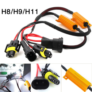 Araba işıkları xenon ampul canbus dekoder H7 far led farlar için 12V 50W 6ohm 6RJ H7 led yük direnci H11 H8 H9 9006 9005 H7 - Product Image 3