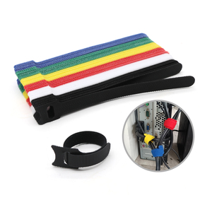 Correas de gancho y bucle adhesivas personalizadas Correas de cincha reutilizables Sujetador de gancho y bucle de nailon Cable Correas elásticas Tela Velcroes
