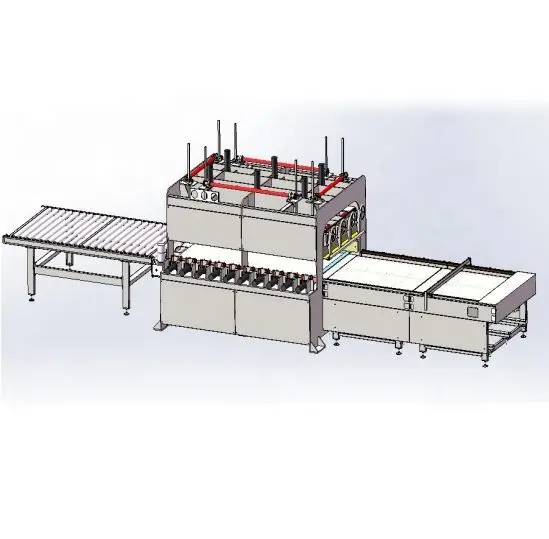 radio frequency panel board jointing machine with auto feeding wooden press